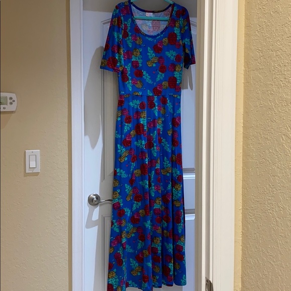 Lula Roe Ana maxi dress. L - Picture 2 of 4